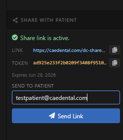 Share Link with Patient